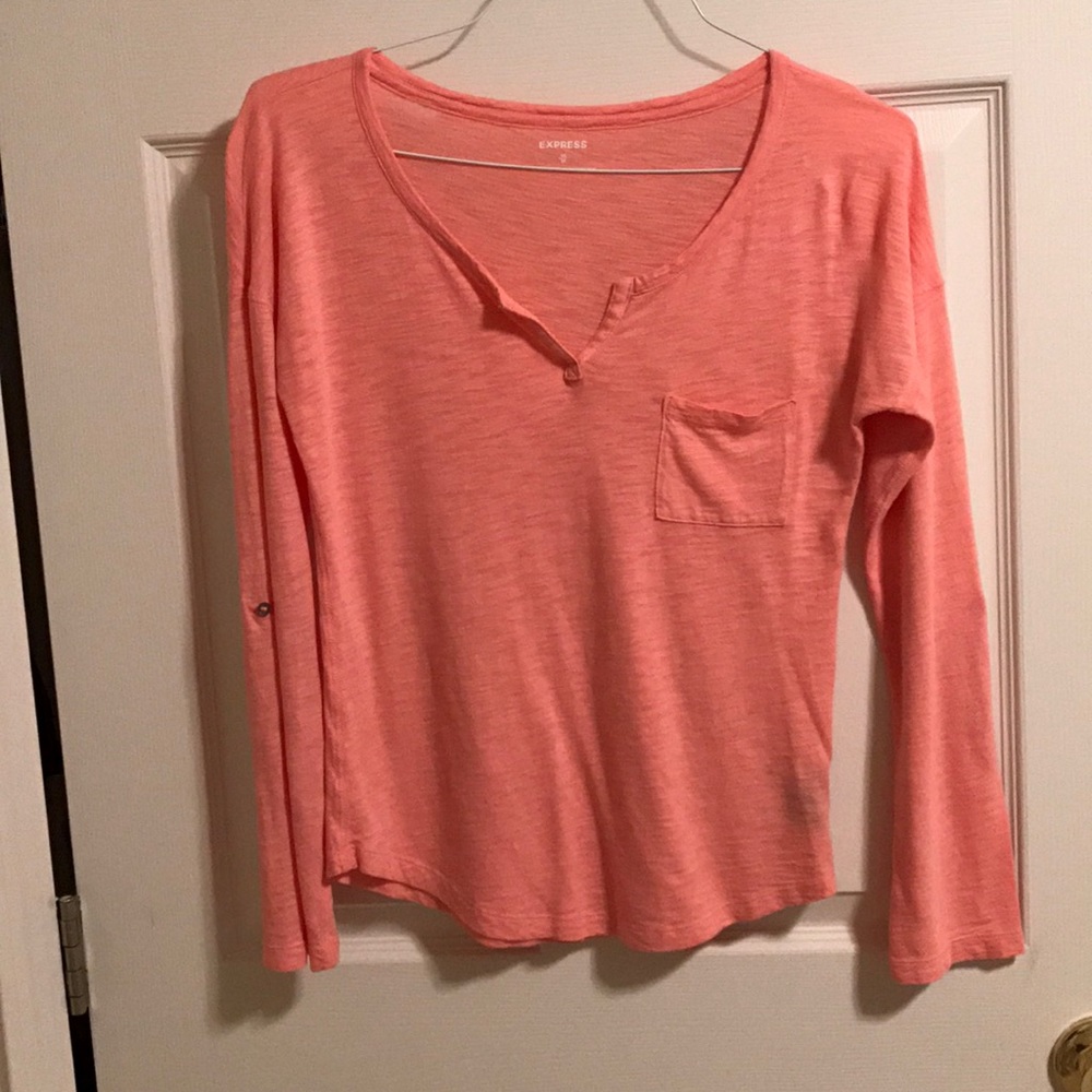 Coral express XS long sleeved pocket tshirt